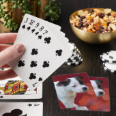 Jeu De Cartes Chiot Noir Et Blanc, (In Situ)