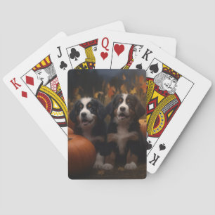 Jeu De Cartes Chiots Montagnard Bernois Délice d'Automne Citroui