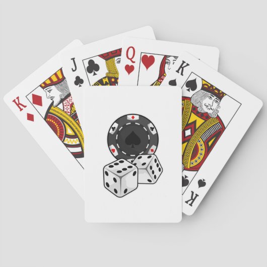 Jeu De Cartes Chip & Dice pour Poker (dos)