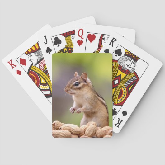 Jeu De Cartes Chipmunk aux cacahuètes (dos)
