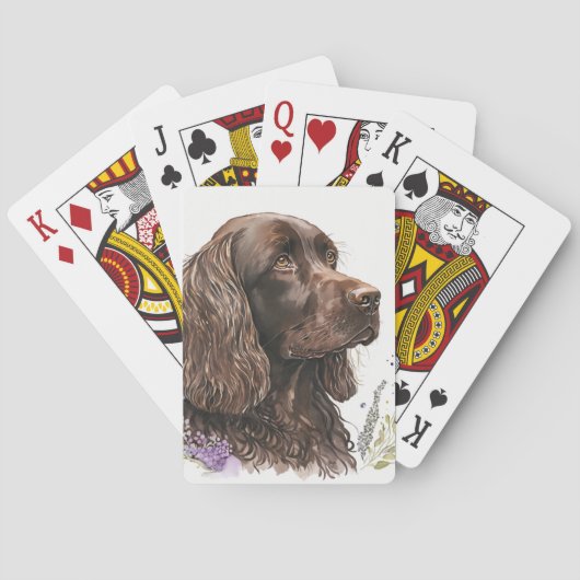 Jeu De Cartes Chocolat Brown Cocker Spaniel (dos)
