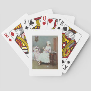 Jeu De Cartes Chocolat chaud (huile sur toile)
