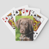 Jeu De Cartes Chocolat Lab Chien Chien Chien Chien Chien (dos)