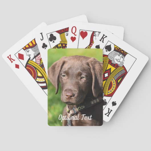 Jeu De Cartes Chocolat Lab Chien Chien Chien Chien Chien (dos)