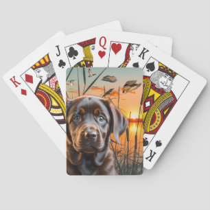 Jeu De Cartes Chocolat Labrador Puppy Places, Labrador