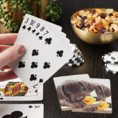 Jeu De Cartes Chocolat Labrador Puppy With Toy Duck (In Situ)