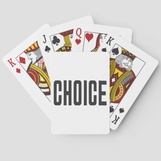 Jeu De Cartes CHOICE 80s Style Body Déclaration politique (dos)