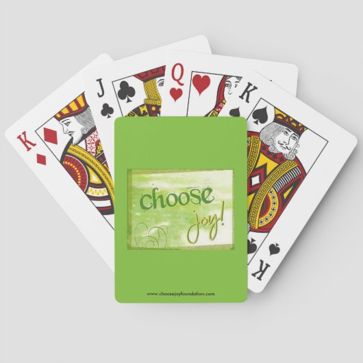 Jeu De Cartes Choisissez les cartes de jeu de joie (dos)
