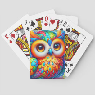 Jeu De Cartes Chouette Colorée Adorable