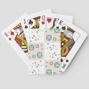 Jeu De Cartes Chouette colorée Motif pour enfants