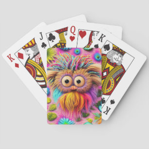 Jeu De Cartes Chouette cosmique Trippy Hippie Psychedelic Origin