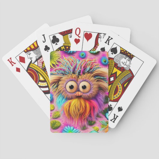 Jeu De Cartes Chouette cosmique Trippy Hippie Psychedelic Origin (dos)