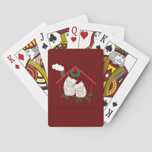 Jeu De Cartes Chouette de Noël Be Accueil mignonne (dos)