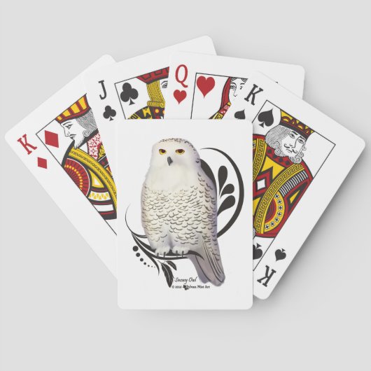 Jeu De Cartes Chouette des neiges (dos)