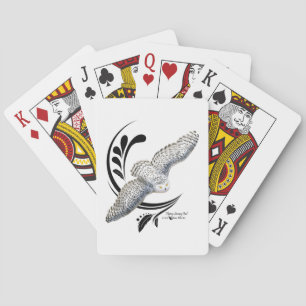 Jeu De Cartes Chouette neige volante