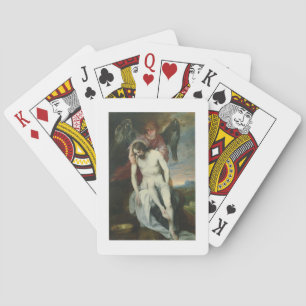 Jeu De Cartes Christ mort soutenu par un ange, c.1646-52 (huile
