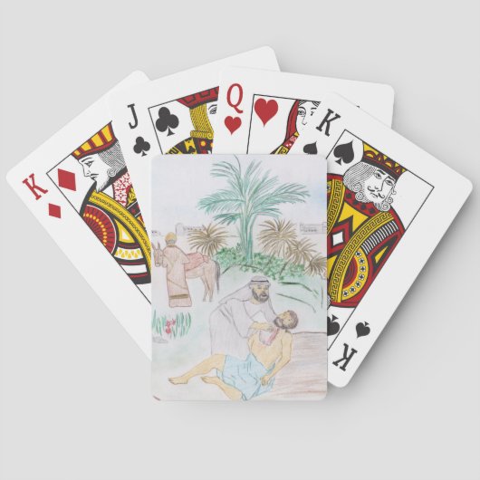 Jeu De Cartes Christian Artwork Le bon samaritain (dos)