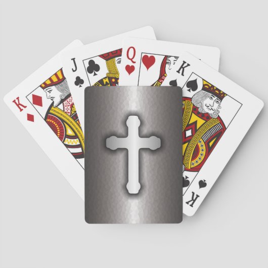 Jeu De Cartes Christian Cross (Steel) (dos)
