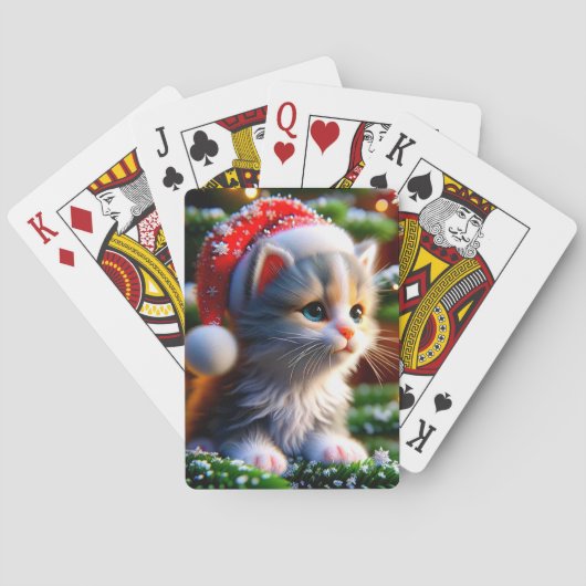 Jeu De Cartes Christmas Kitten (dos)