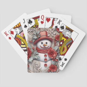 Jeu De Cartes Christmas Snowman
