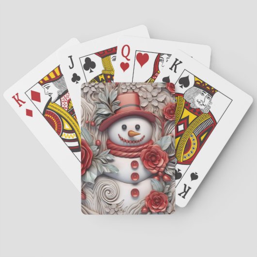 Jeu De Cartes Christmas Snowman (dos)
