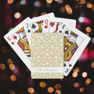 Jeu De Cartes Christmas Stars Gold Motif Luxe personnalisé