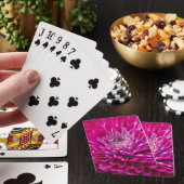 Jeu De Cartes Chrysanthème rose profond Jouer des cartes (In Situ)