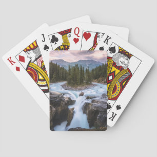 Jeu De Cartes Chutes Sunwapta   Parc national Jasper