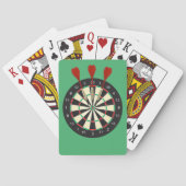 Jeu De Cartes Cible de fléchettes et fléchettes (dos)