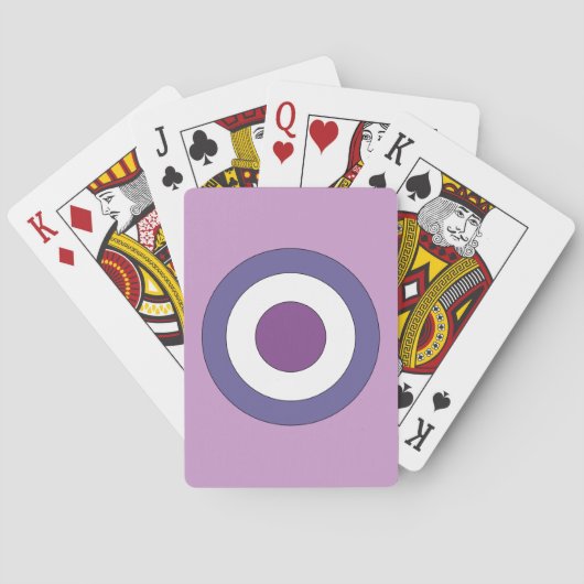Jeu De Cartes Cible violette (dos)