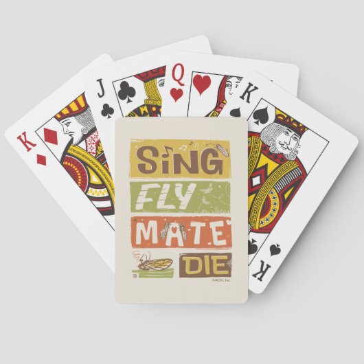 Jeu De Cartes Cicada Sing Fly Mate Die (dos)