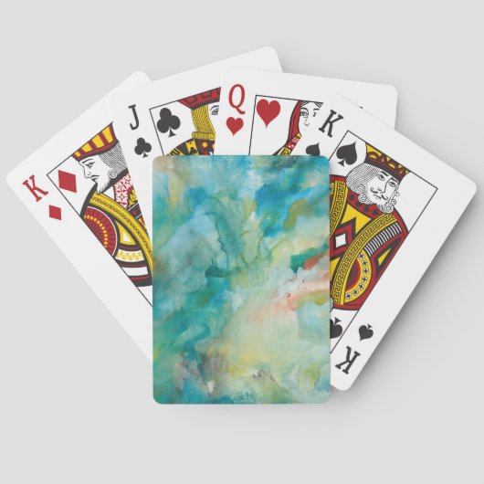 Jeu De Cartes Ciel bleu | turquoise interstellaire (dos)