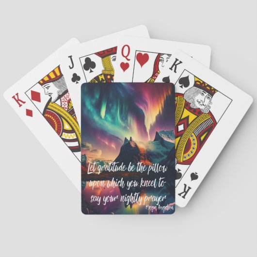 Jeu De Cartes Ciel des auréoles nordiques (dos)