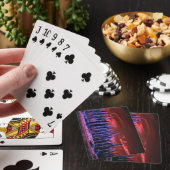 Jeu De Cartes ciel d'hiver violet (In Situ)