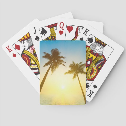 Jeu De Cartes Ciel tropical idyllique (dos)