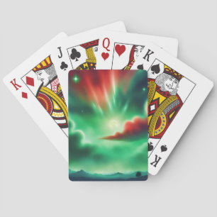 Jeu De Cartes ciel vert