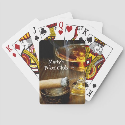 Jeu De Cartes Cigars Poker Cocktails Jeux (dos)