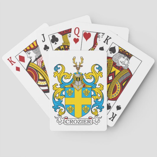 Jeu De Cartes Cimier de la famille Crozier (dos)