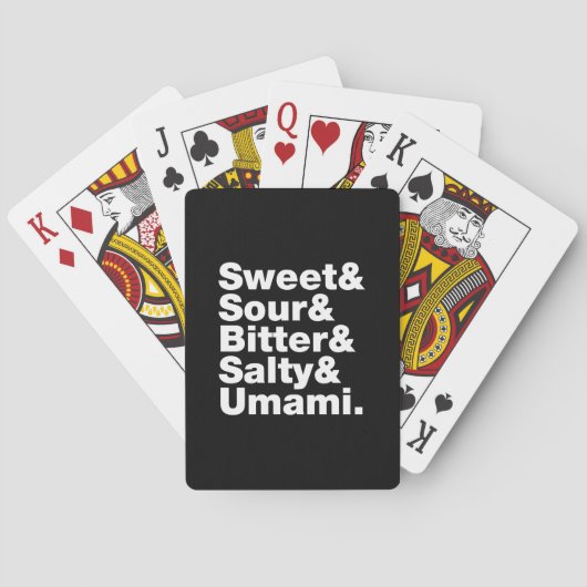 Jeu De Cartes Cinq saveurs de base (dos)