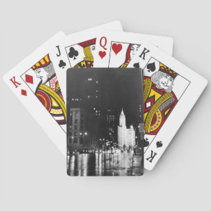 Jeu De Cartes circa 1954 : De vue une avenue du Michigan vers