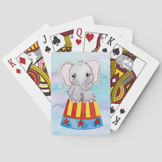 Jeu De Cartes Cirque Eléphant Jouer Cartes (dos)