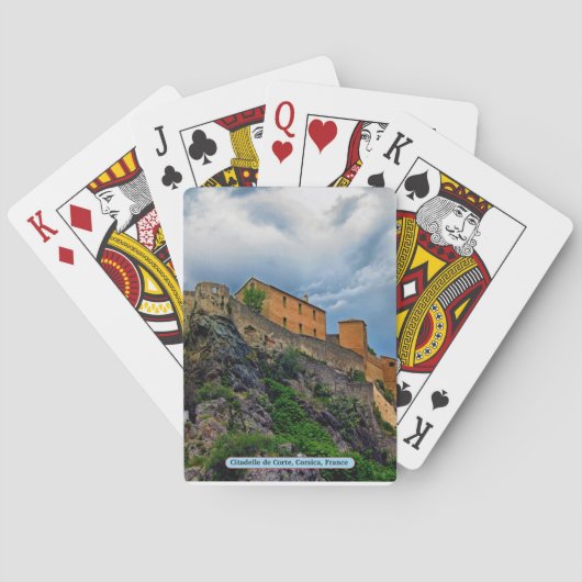 Jeu De Cartes Citadelle de Corte, Corse, France (dos)