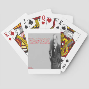 Jeu De Cartes Citation célèbre de Sigmund Freud sur le "combat"
