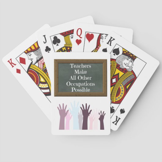 Jeu De Cartes Citation d'appréciation de l'enseignant Étudiants  (dos)