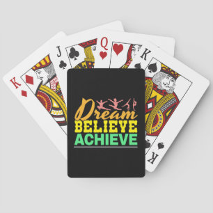 Jeu De Cartes Citation de Dream Believe - Gymnastique féminine