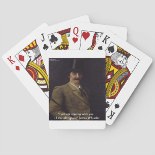 Jeu De Cartes Citation de James Whistler "Je vous le dis"