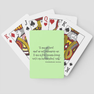 Jeu De Cartes Citation de Jane Eyre II