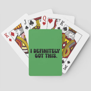 Jeu De Cartes Citation de motivation noire que j'ai définitiveme