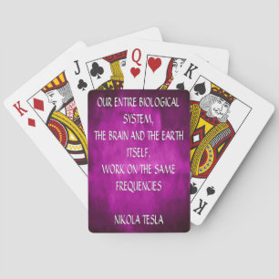 Jeu De Cartes Citation de Nikola Tesla - Mêmes Fréquences