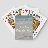 Jeu De Cartes Citation de plage Tropical Vaves de sable Vitamine (dos)